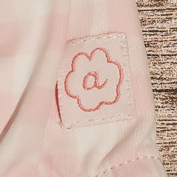 Archimede Boutique Brand Pink & White Check Bathing Suit Baby Girl 9-12 Months - Picture 6 of 6